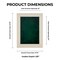 Natural Whitewash Wood Shadow Box Frame with Acrylic Front - Forest Green Suede Backing, 30 Sizes